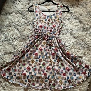 Boutique world stamps dress